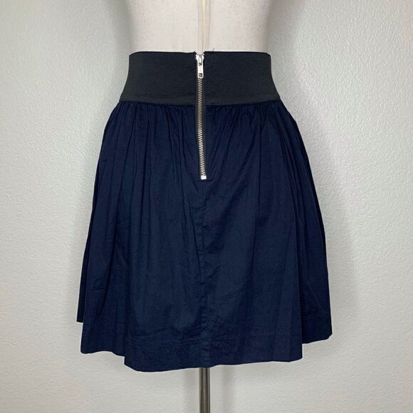 Necessary Object Navy Blue Wide Waist Skirt - Picture 7 of 11